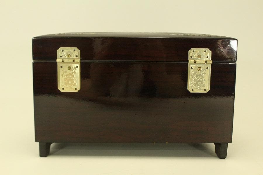 朝鮮 韓国 螺鈿 宝石箱 細密蝶模様(A850)