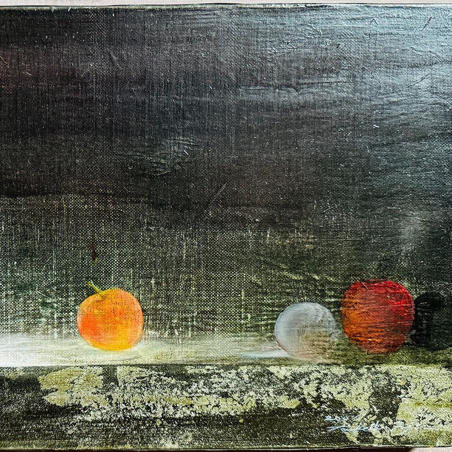 2001年 藤井武 油彩 F22号 縦24cm 横66cm 世界に1枚の