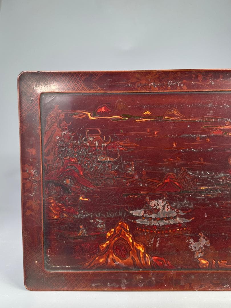 朝鮮古美術　李朝時代　李朝　漆塗卓　飾り台　香炉台　漆芸　時代卓　韓国美術