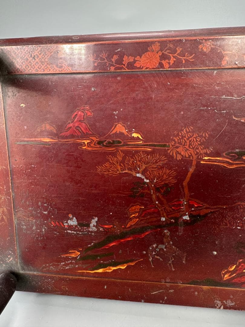 朝鮮古美術　李朝時代　李朝　漆塗卓　飾り台　香炉台　漆芸　時代卓　韓国美術