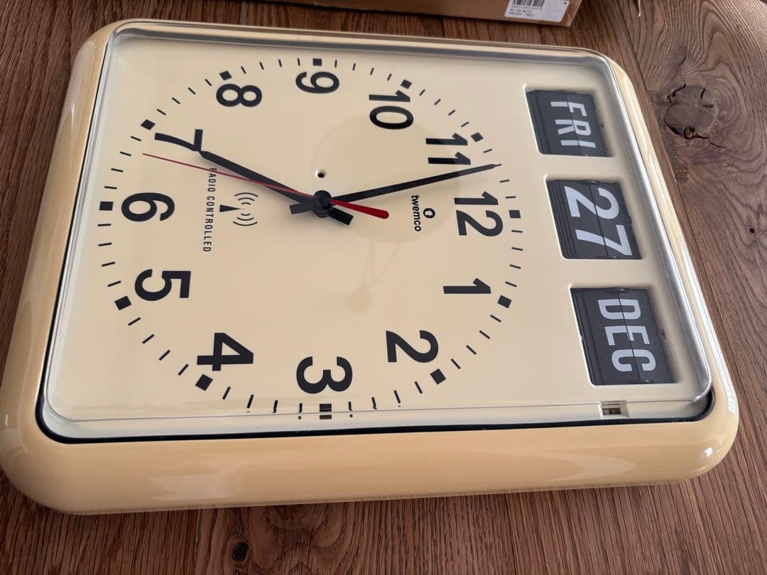 【ジャンク】TWEMCO トゥエンコ RCシリーズ　自動受信 掛時計 電波機能