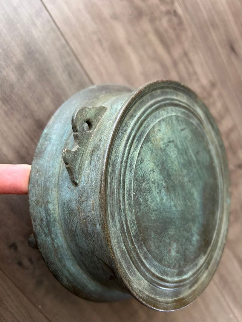 貴重 江戸時代 名工鋳物師 西村和泉守作 鉦吾 古銅製｜貴重 江戸