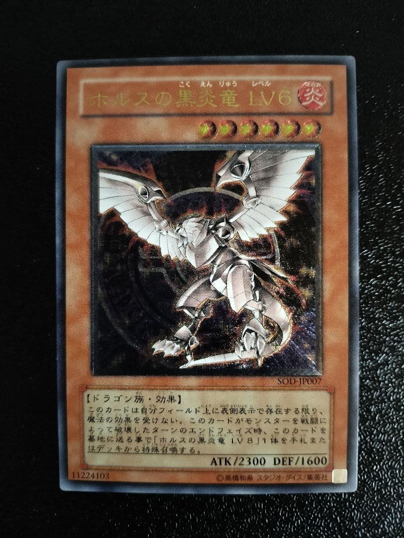 ホルスの黒炎竜 LV6 SOD-190 アルティメットレア レリーフ - メルカリ