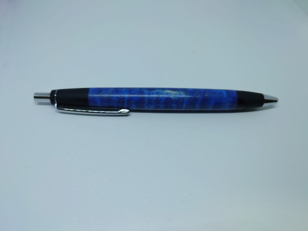 野原工芸 スタビライズドウッド ボールペン ブルー