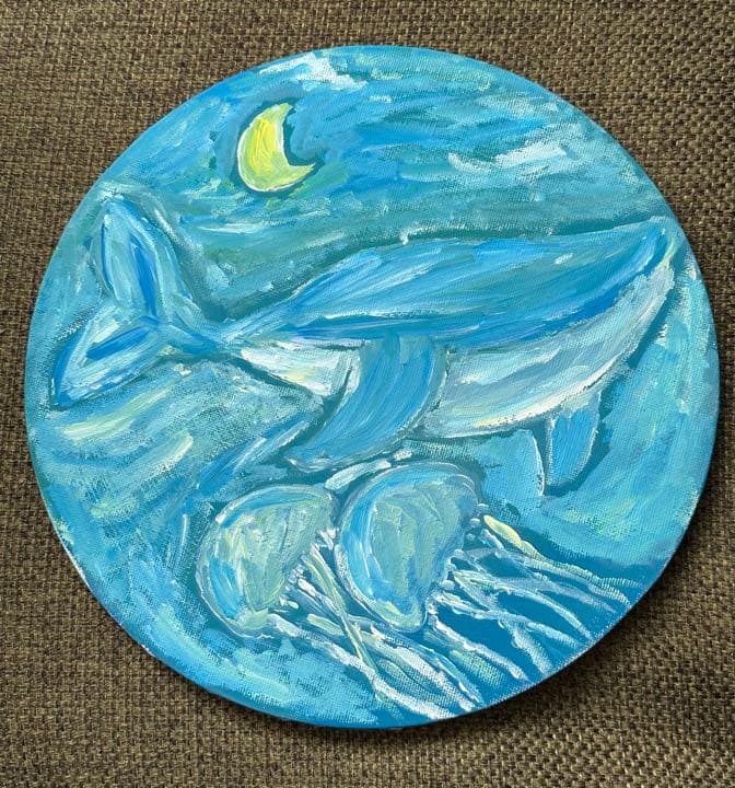 【原画のみ販売】クジラとクラゲ空の大冒険