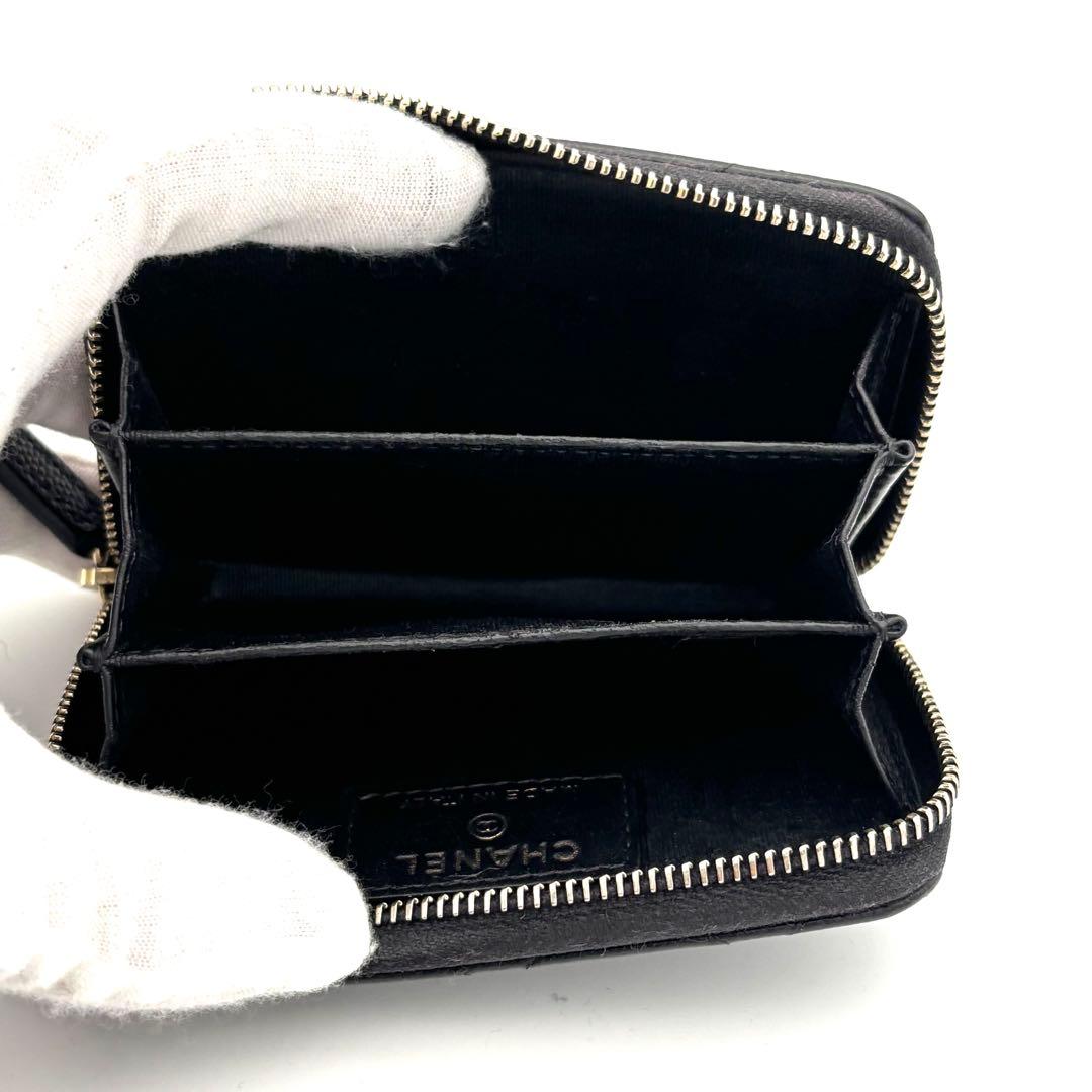 ☆箱付☆高級美品☆シャネル ラウンドファスナー ケース 財布 ココマーク