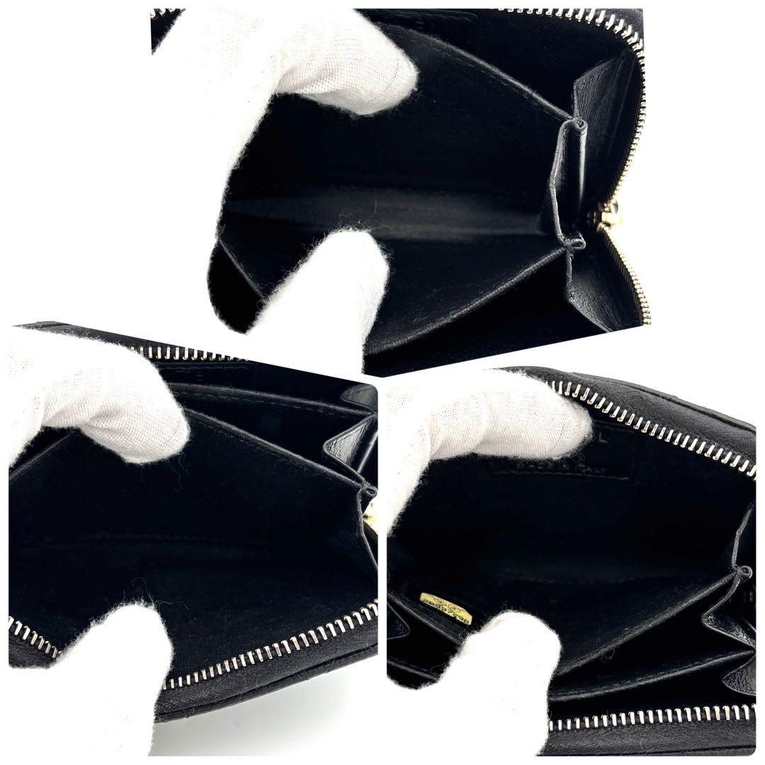 ☆箱付☆高級美品☆シャネル ラウンドファスナー ケース 財布 ココマーク