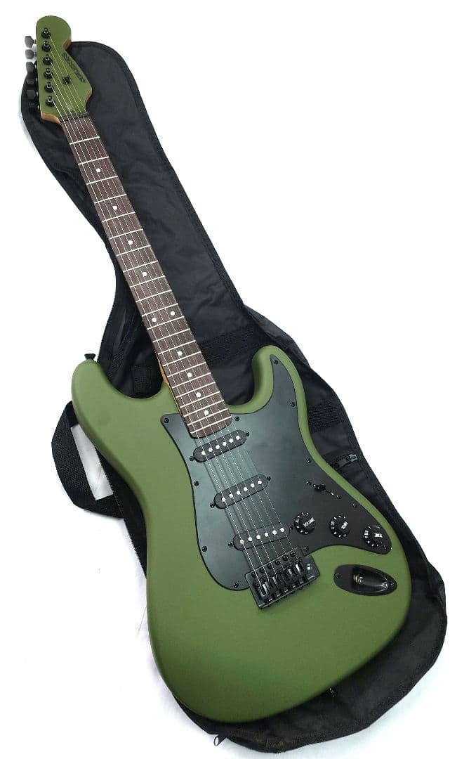 SELDER アーミーグリーン ストラトタイプ エレキギター