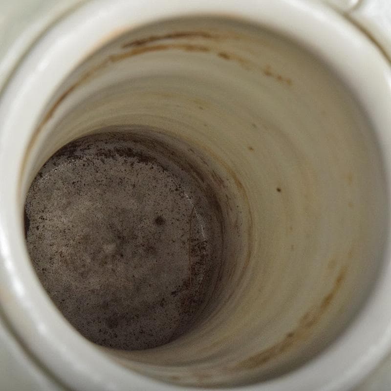 瀬戸焼 古瀬戸 大日本宇兵製 染付 透かし花入 M R7763