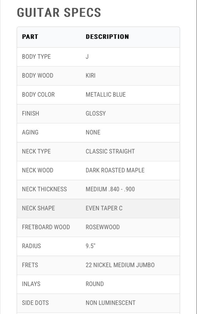 Sondelli Guitars BLUE JOE ジャズマスター エレキギター