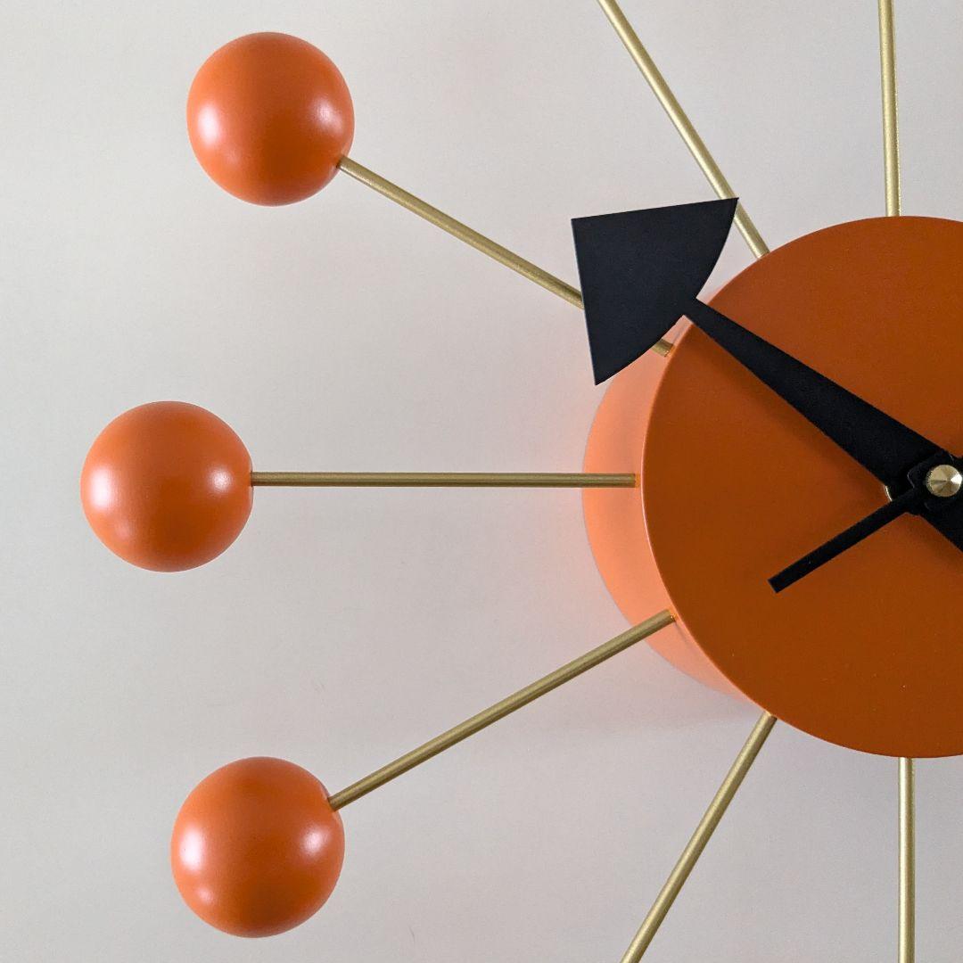 未使用品 vitra ヴィトラ ジョージ・ネルソン ボールクロック オレンジ