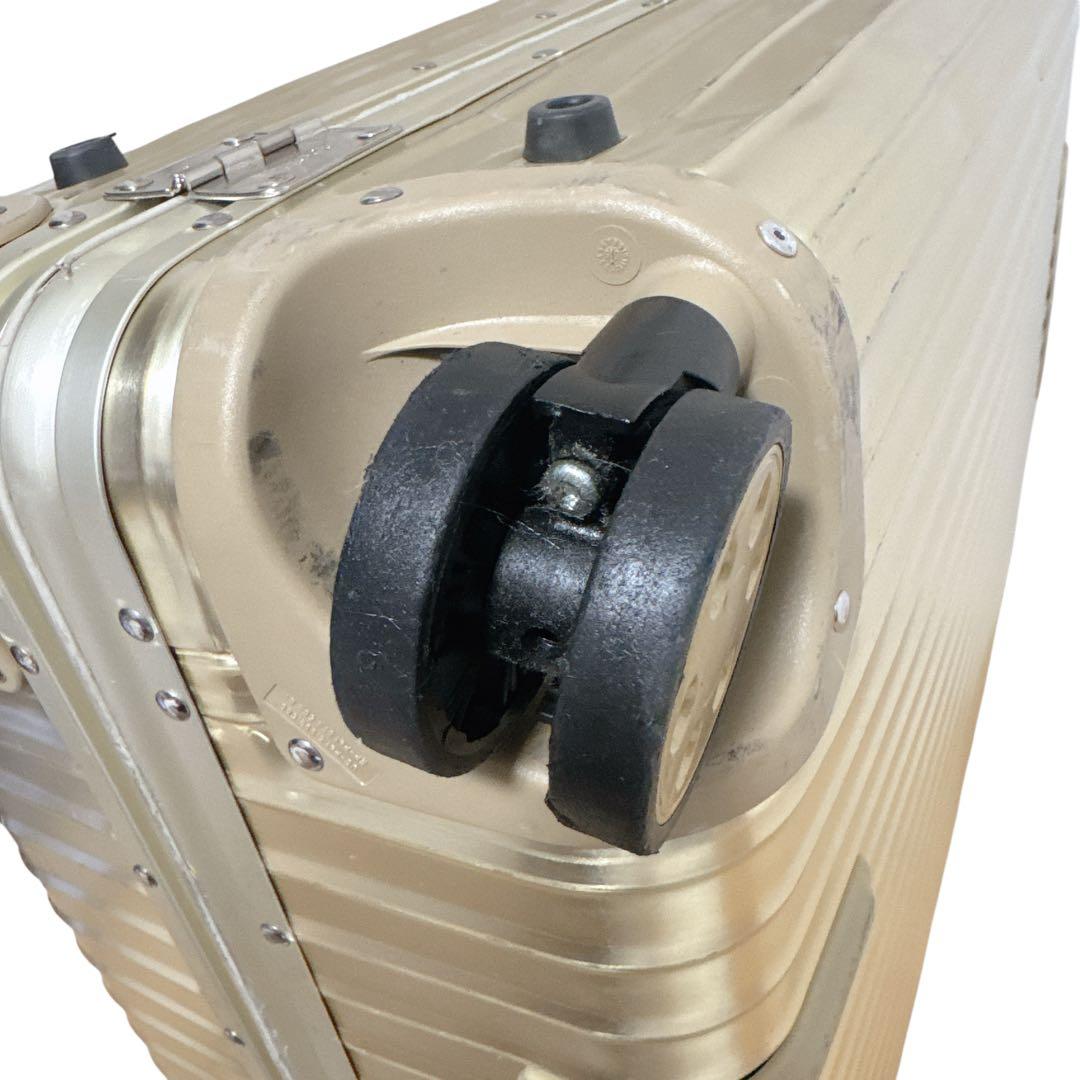 《極希少》リモワ TOPAS Titanium 77L GOLD TSA