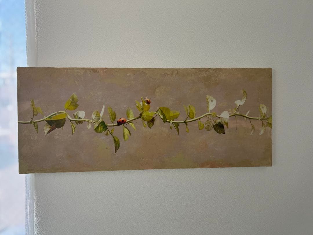 てんとう虫　アクリルガッシュ　イラストレーション　絵画