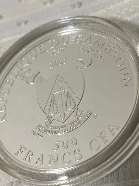 2021年 カメルーン LUCKY HOURS 時計 幸運 コイン 銀貨の通販はau PAY