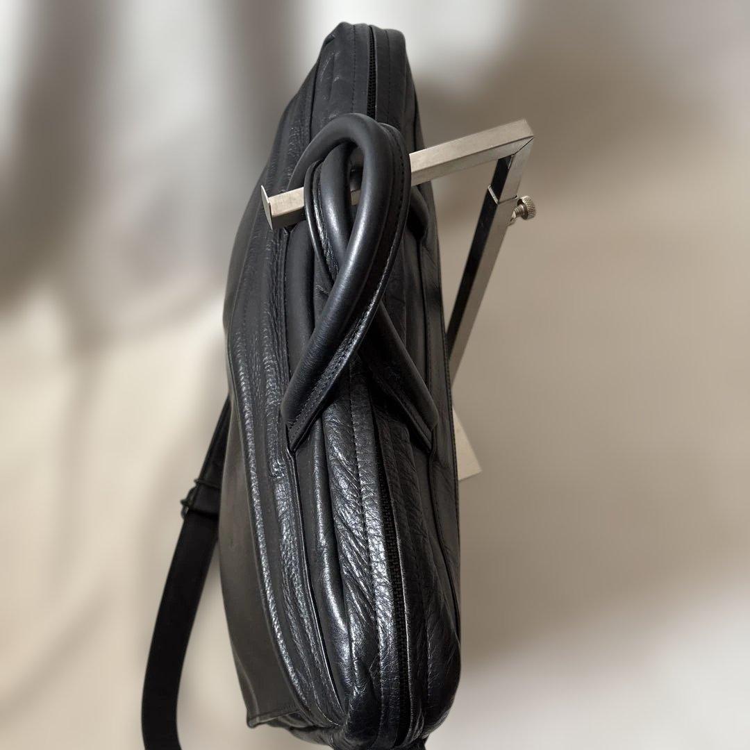 美品✨ポーター　ビジネスバッグ　オールレザー　2way ブラック　シボ革