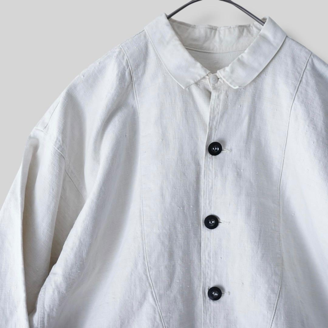 1930s フレンチリネン アンティーク ヴィンテージ リネンコート ビヨード