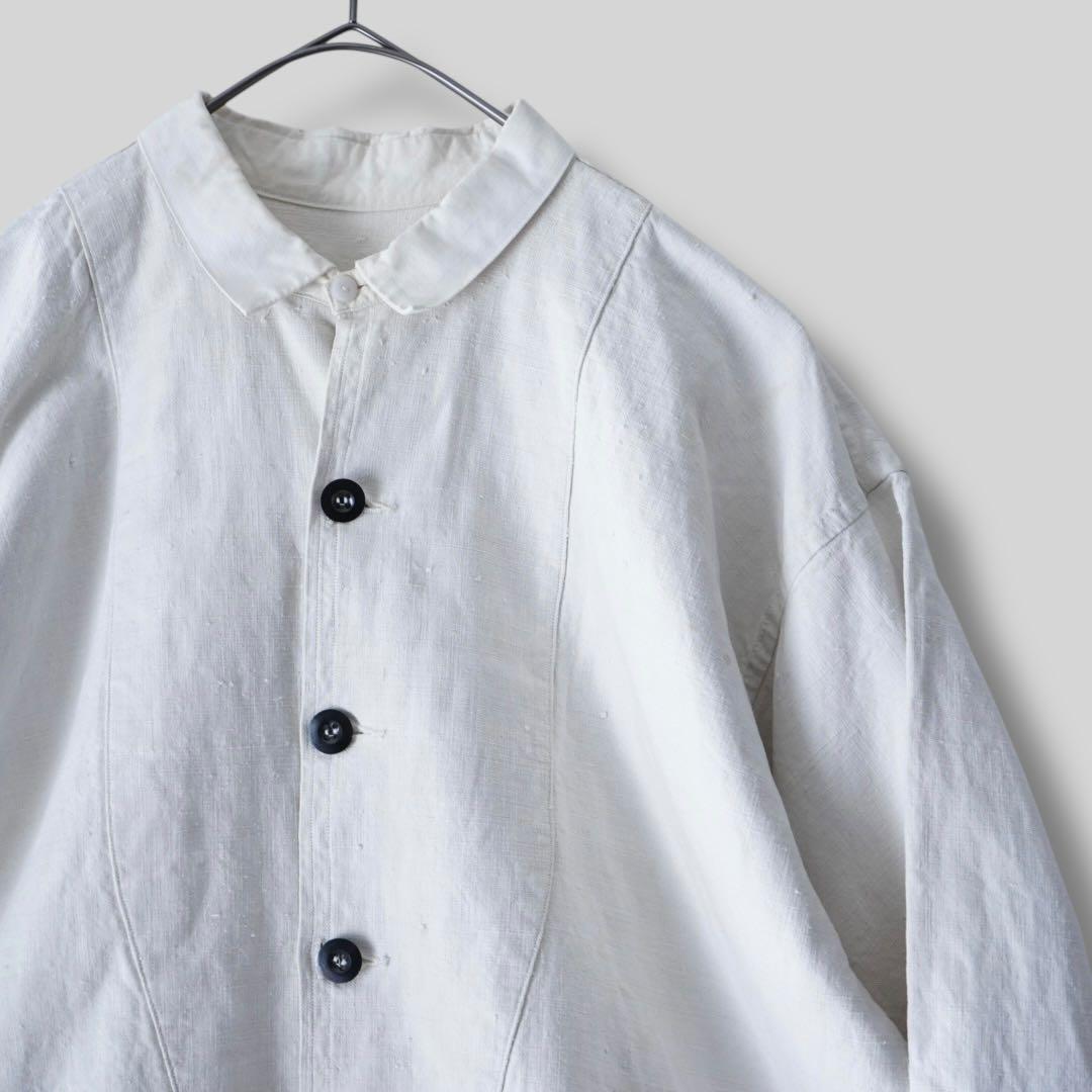 1930s フレンチリネン アンティーク ヴィンテージ リネンコート ビヨード