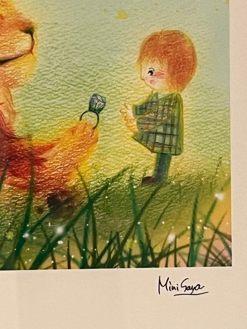 【希少】西出弥加　絵画　版画　サイン、刻印付き　（新品）