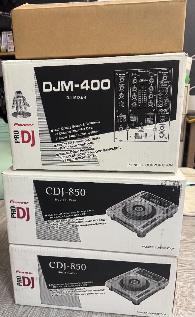 Pioneer DJM400箱ありCDJ850二台箱あり+EFX-500 おまけ - メルカリ