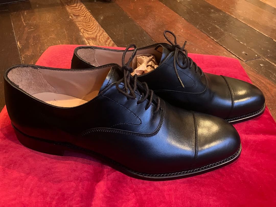 JOSEPH CHEANEY ALFREDジョセフチーニーブラックレザーシューズ