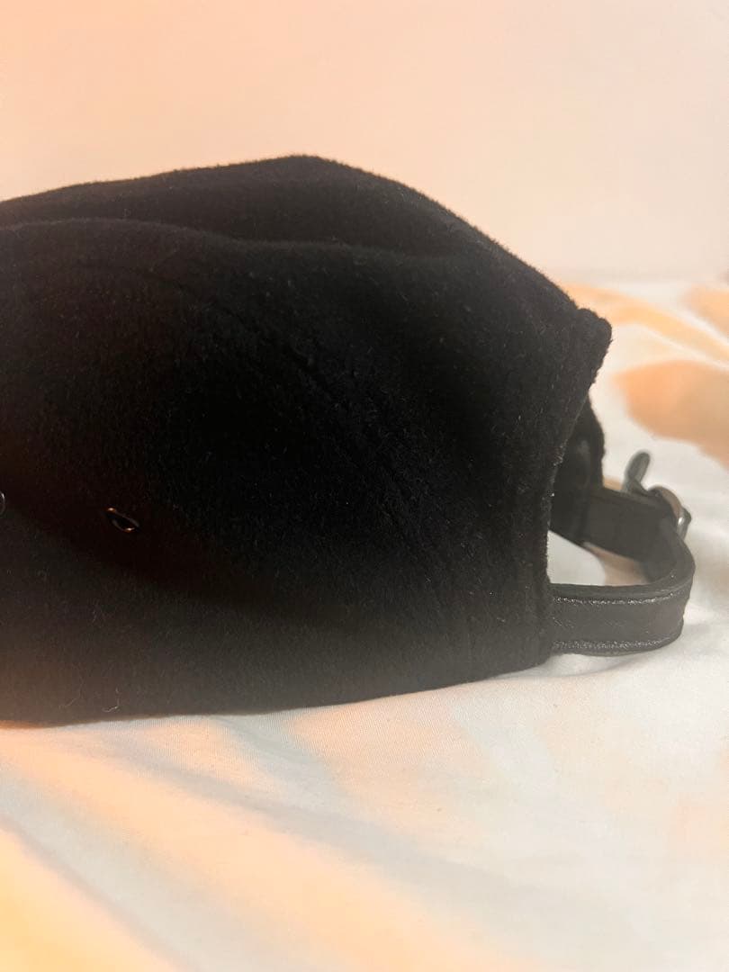 Supreme ブラックキャップ ウール100% Supreme ブラック キャップ 100