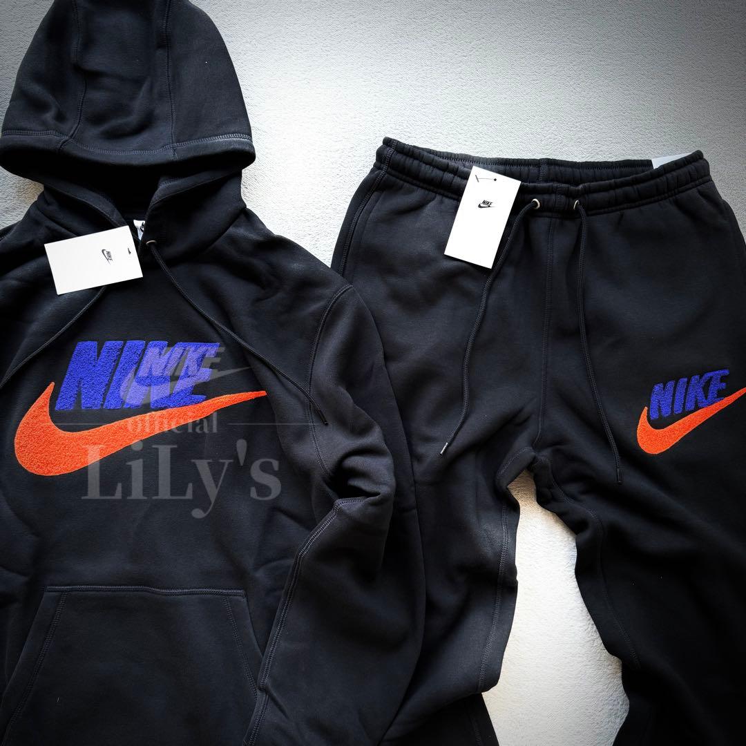 【ＸＬサイズ】NIKE上下セットアップ　ロゴボア　黒ブラック　ナイキ　新品未使用