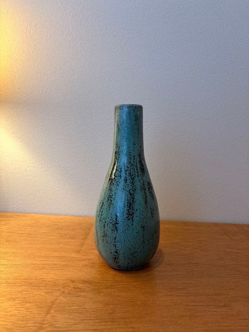 ヴィンテージフラワーベース 花瓶 西ドイツ ファットラバ 青 - メルカリ