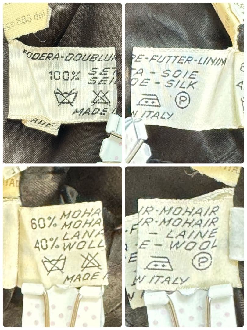 ワ*子様 HERNO ヘルノ チェスターコート ロング モヘア混 裏地スカーフ柄