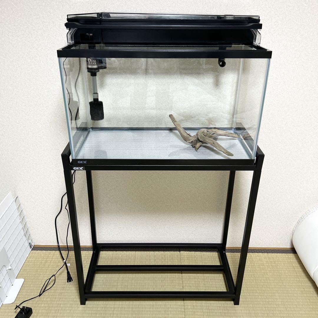 【大阪 近畿 直接取引 引き取り限定】美品 GEX 60cm水槽 水槽台セット 大阪 近畿 直接取引 引き取り限定】美品 GEX 60cm水槽 水槽台セット
