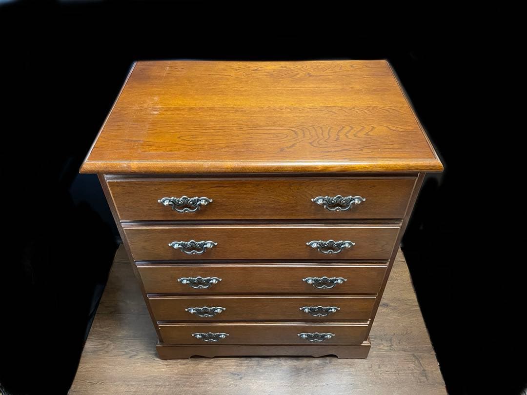 越後民芸 5段 民芸箪笥 整理箪笥 タンス 箪笥 たんす チェスト 引出し