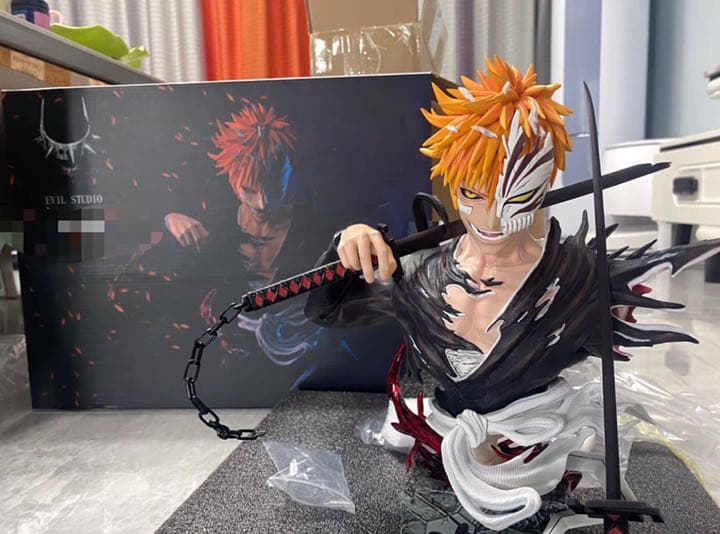 BLEACH 黒衣少年図 黒崎一護1/4ガレージキット ガレキ スタチュー②②