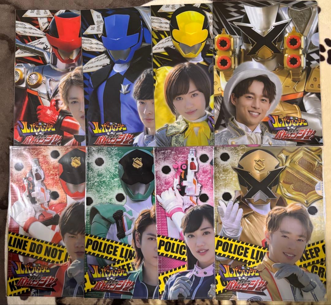 ルパンレンジャーVSパトレンジャー クリアファイル 8枚コンプリートセット ルパンレンジャーVSパトレンジャー クリアファイル 8枚コンプリートセット
