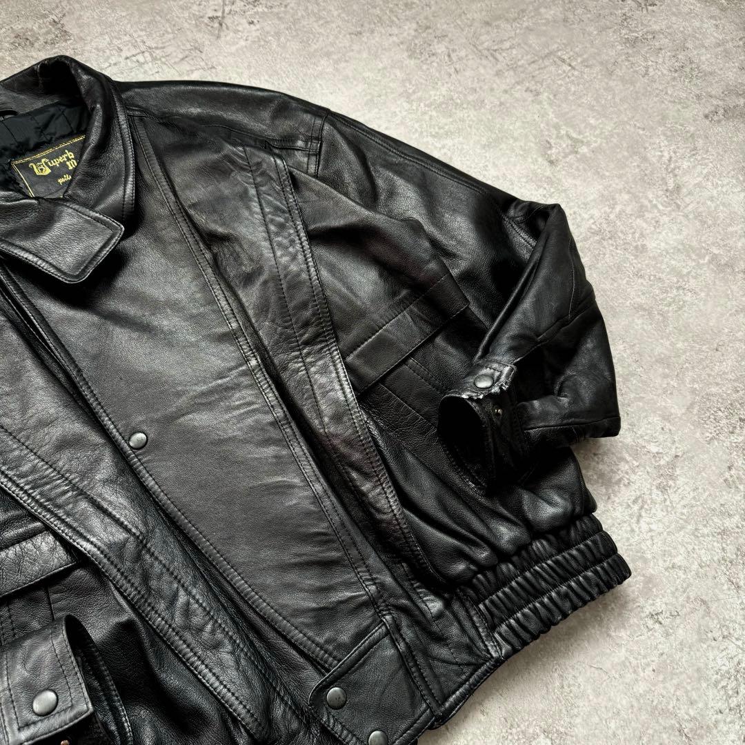 超希少レア】80s 短丈 ヴィンテージ フライトレザージャケット M