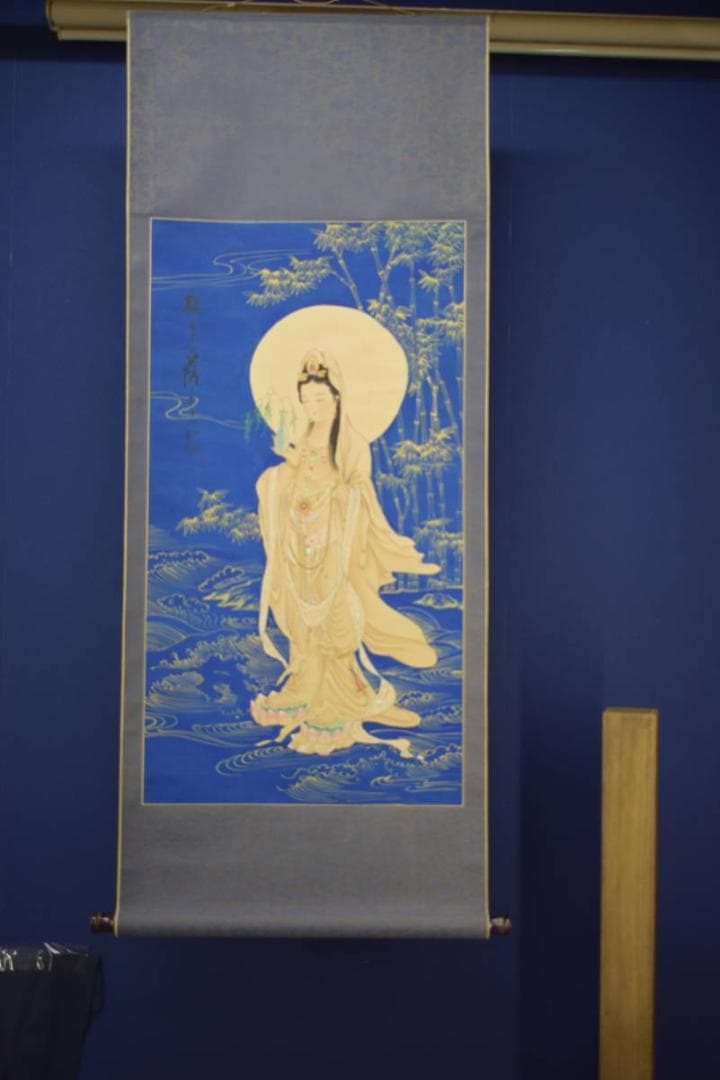 不詳/作者不詳/観音図/中国画/布袋屋掛軸HI-836