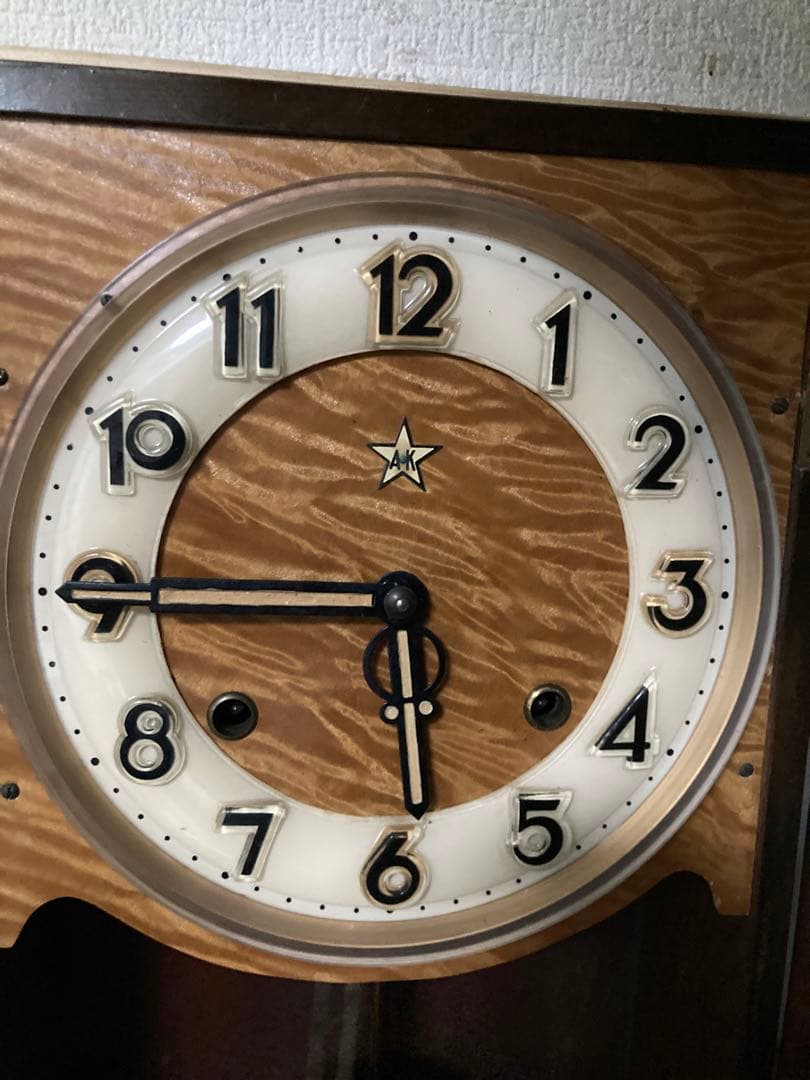 レッドテールChing chang gong 栄計舎 8日巻柱時計 稼働中