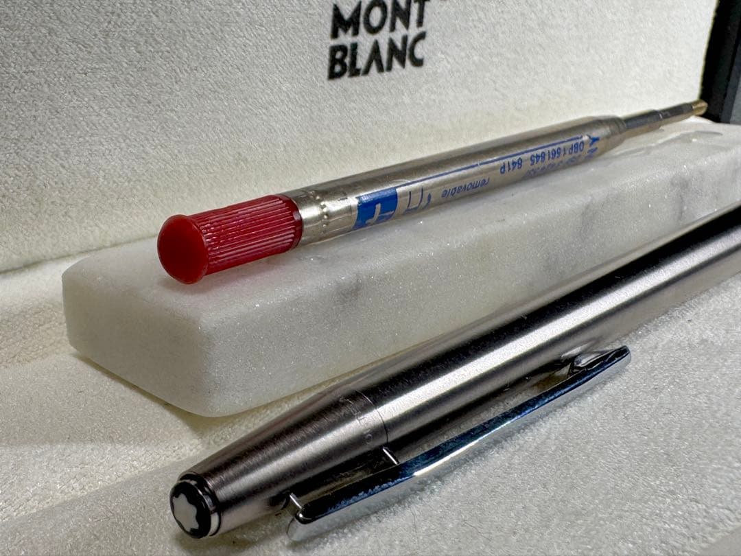 極美品】MONT BLANC 1970S シルバー スリムライン - メルカリ