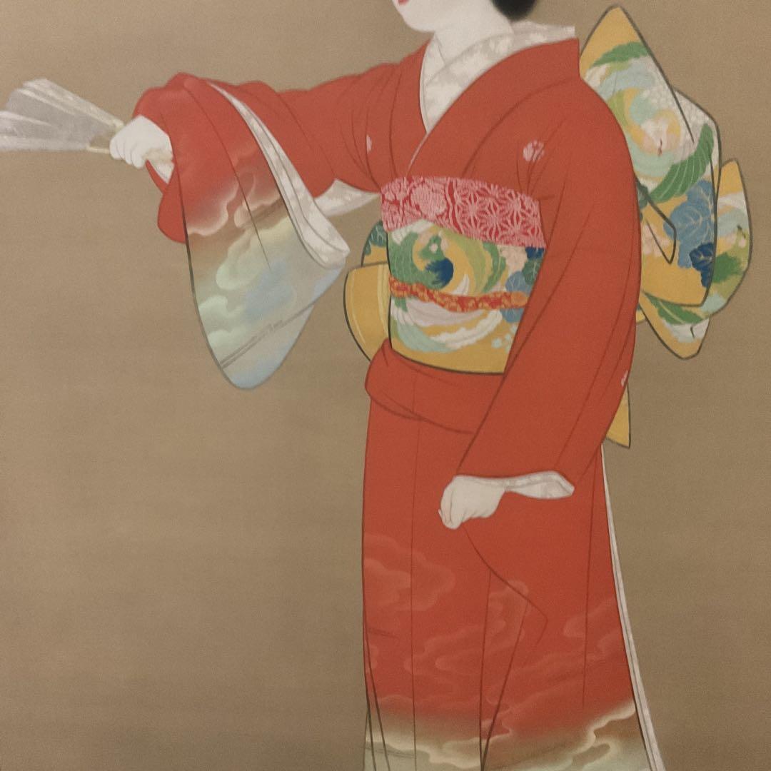 上村松園作 序の舞 【 多色刷高級美術印刷 】東京芸大所蔵 小学館より