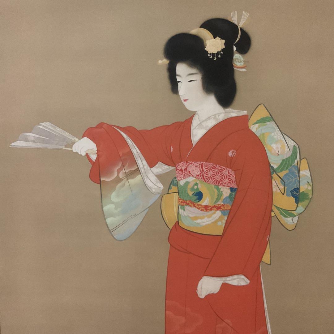 上村松園作 序の舞 【 多色刷高級美術印刷 】東京芸大所蔵 小学館より