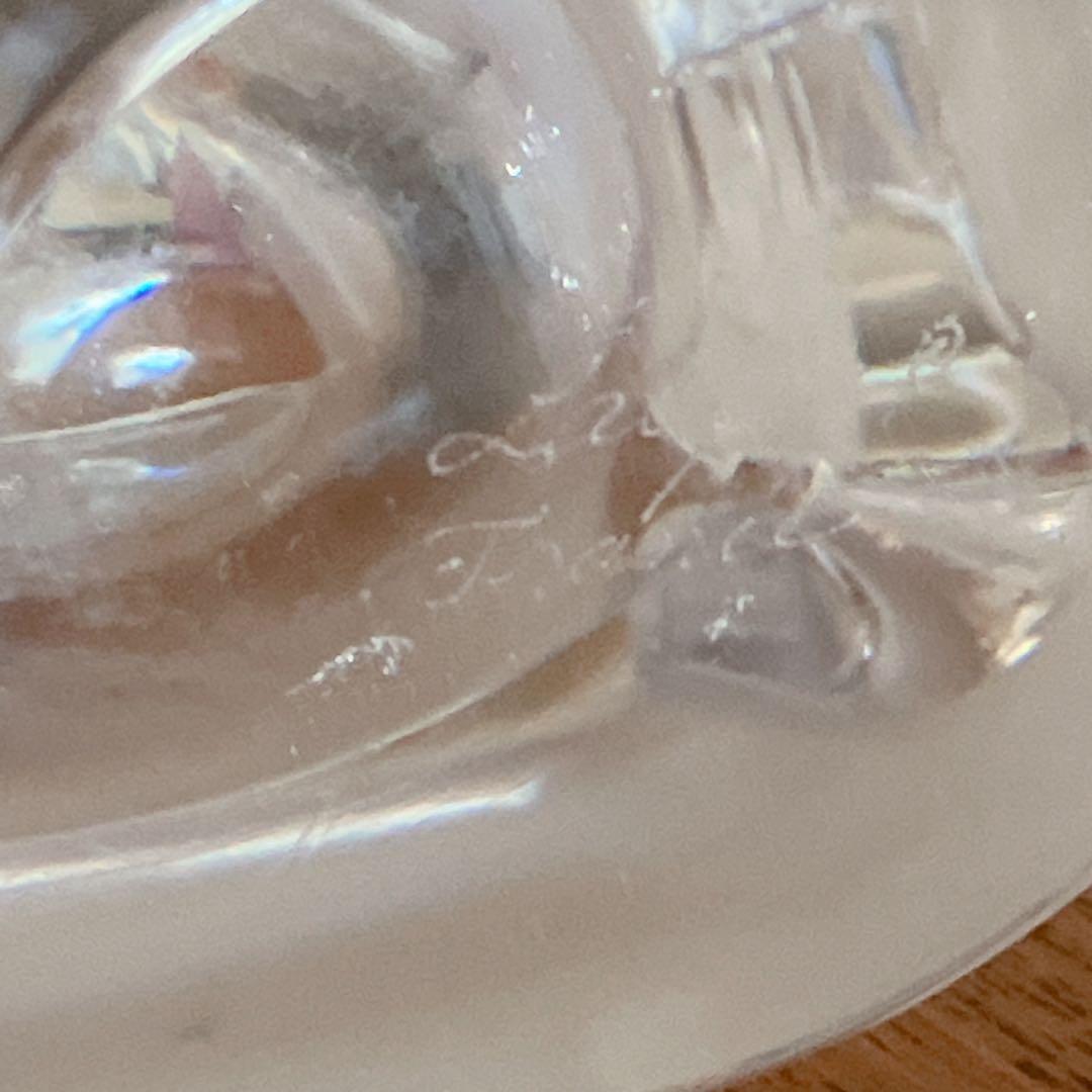 ラリック 花瓶 フラーベース ハト 鳥 箱付き シルヴィー フロステッド