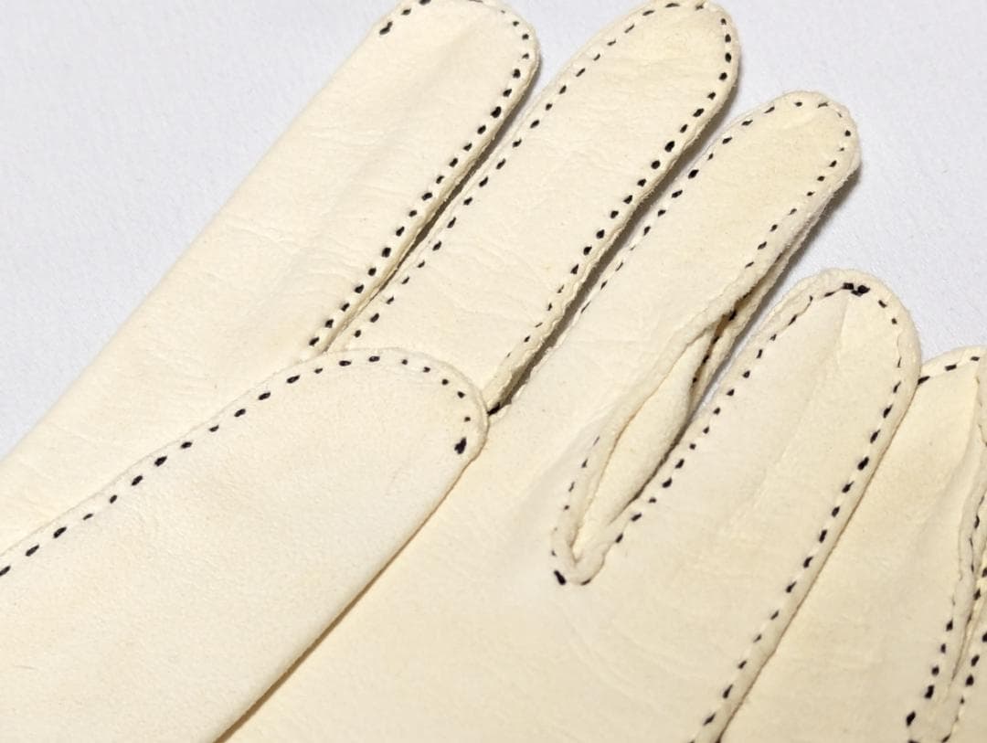 Dents ドスキン 50sヴィンテージ 英国製グローブ オフホワイト XS