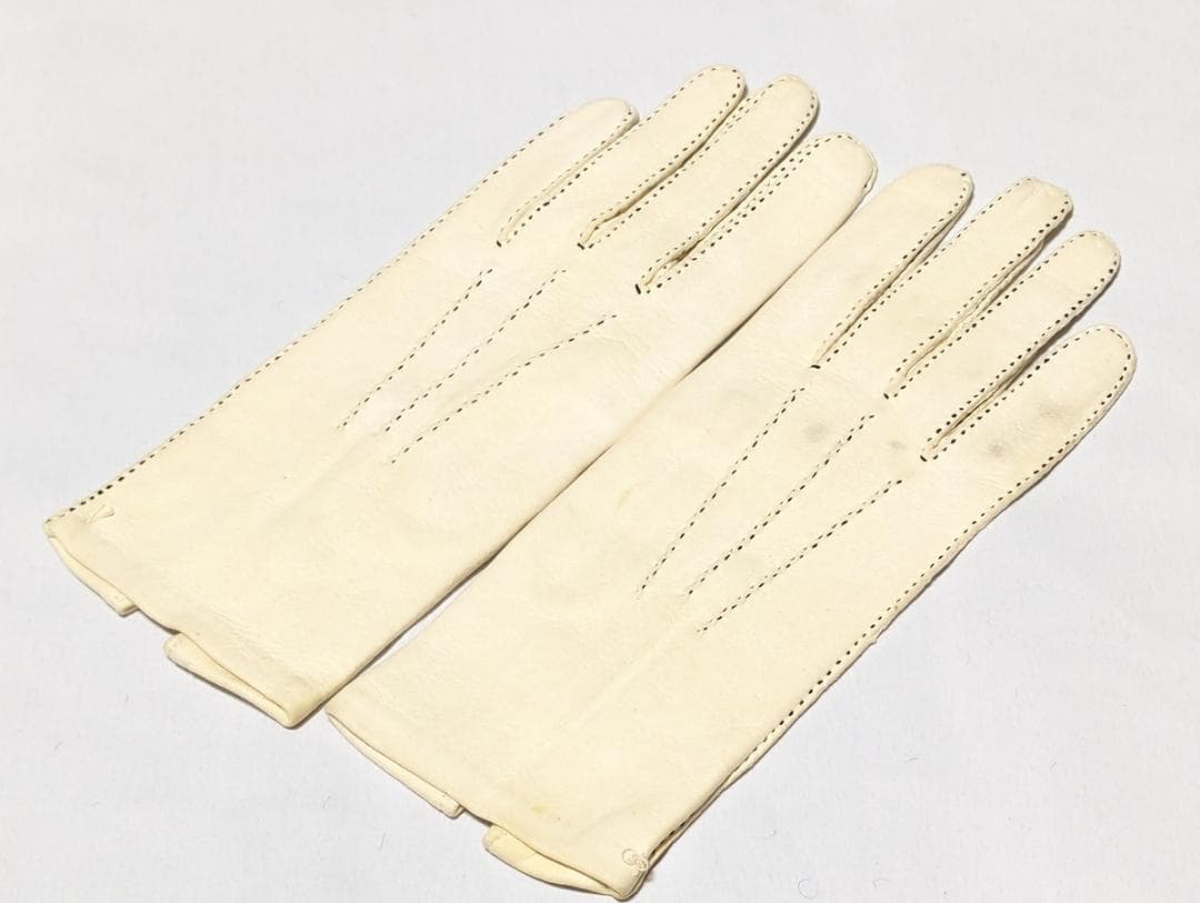 Dents ドスキン 50sヴィンテージ 英国製グローブ オフホワイト XS Dents ドスキン 50sヴィンテージ 英国製グローブ オフホワイト XS