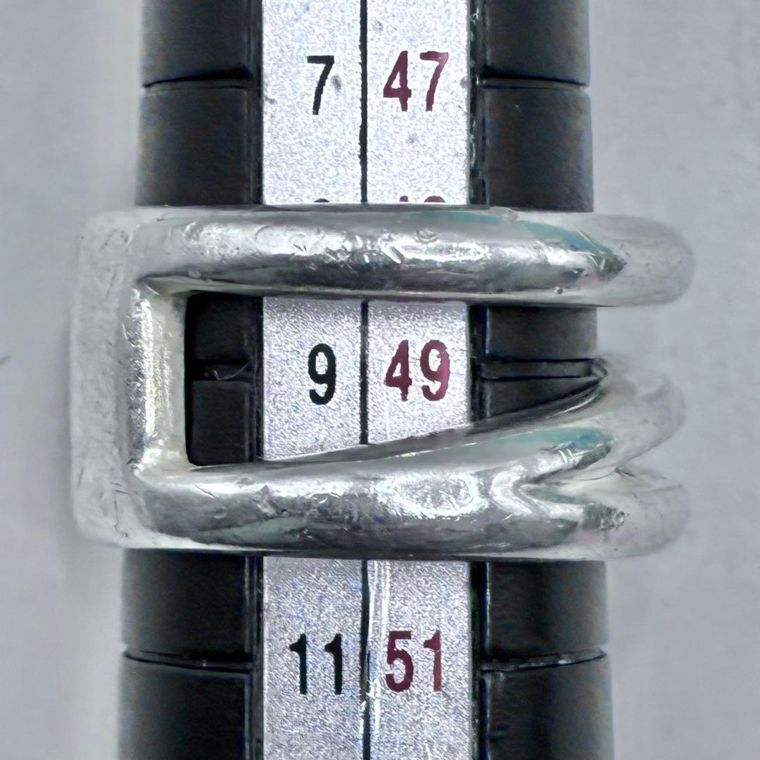 ティファニー　9号　オープン　ダイアゴナル　リング　シルバー925　指輪