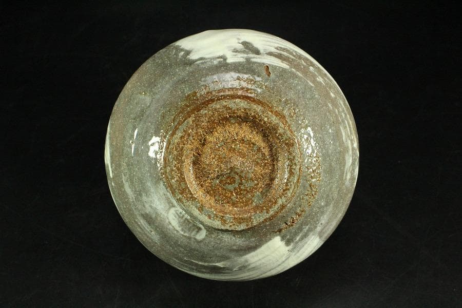 茶道具 楽刷毛目茶碗 楽阿弥作 共箱 美品(K-A658)