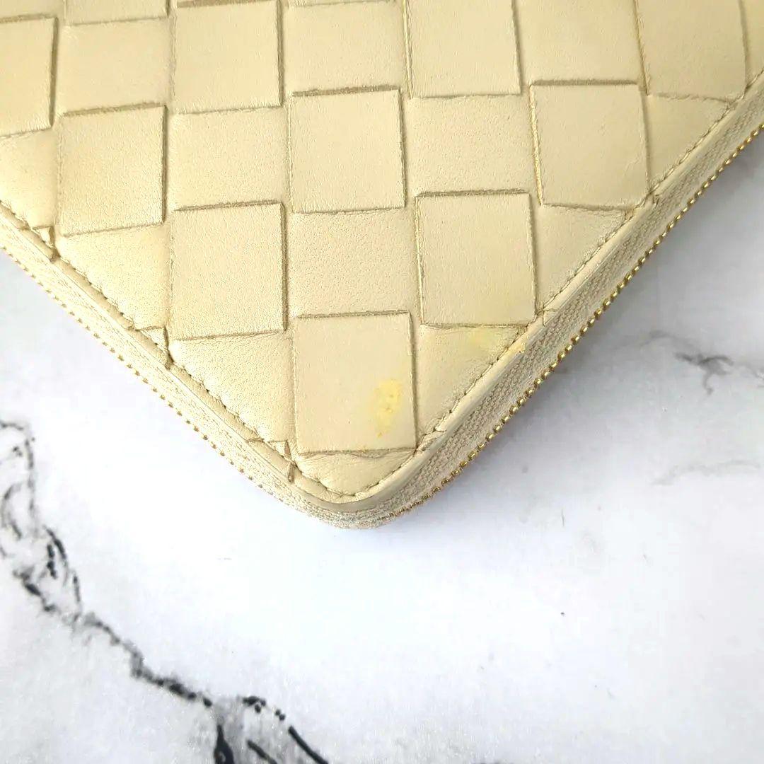 【現行】ボッテガヴェネタ☆マキシ　金金具　ラウンドファスナー　折り財布