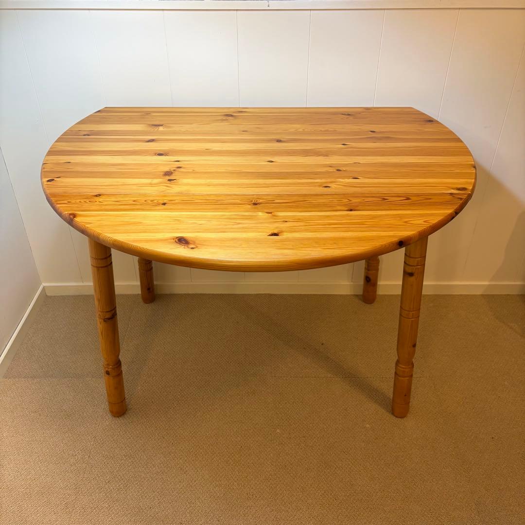 ヴィンテージ パイン無垢材　バタフライ　ダイニングテーブル