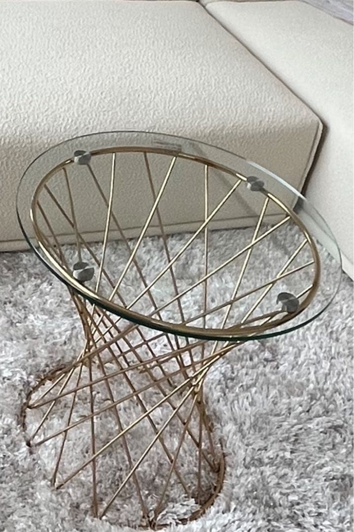 フランフラン マーリアサイドテーブル50 ゴールド Franc Franc マー