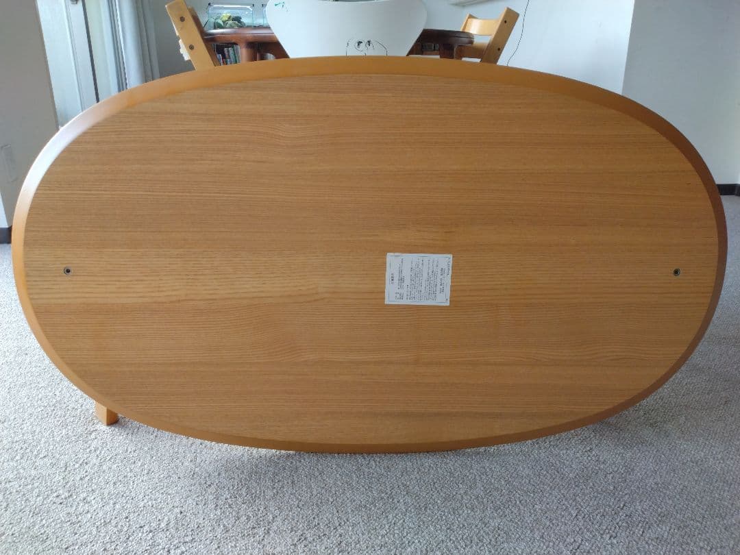 美品】MUJI無印良品 タモ材こたつ110cm布団セット/ローテーブル机/座卓