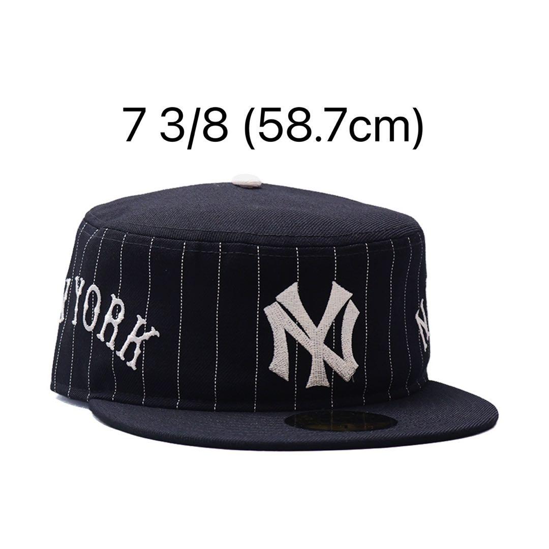 New Era PILLBOX 7 3/8 黒 ストライプ キャップ ニューエラ - メルカリ