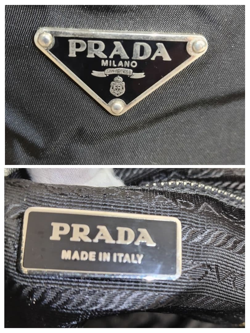 ⭐️美品✨PRADA✨カメラバッグ　プラダ　三角ロゴ　ナイロン　ブラック　白タグ
