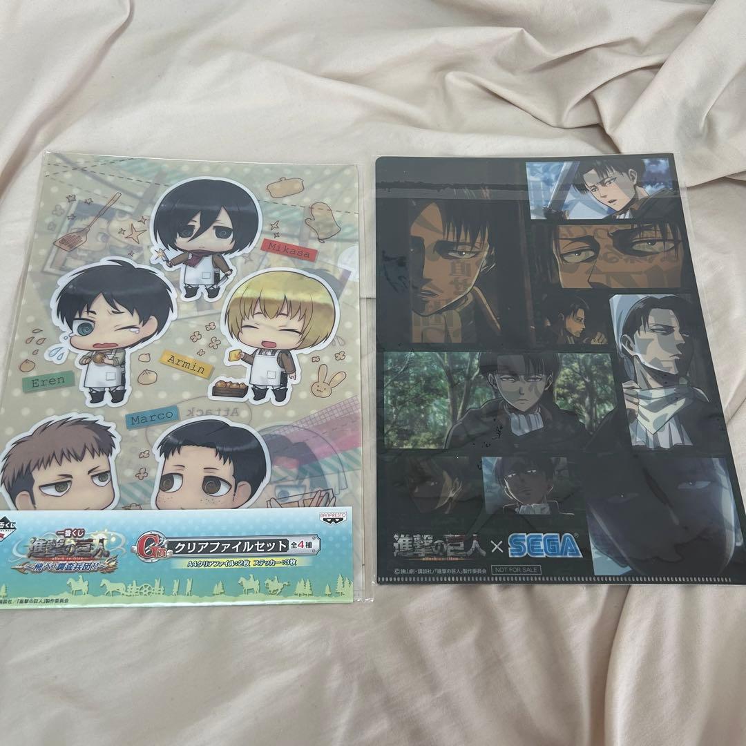 進撃の巨人 クリアファイルセット/リヴァイ - メルカリ